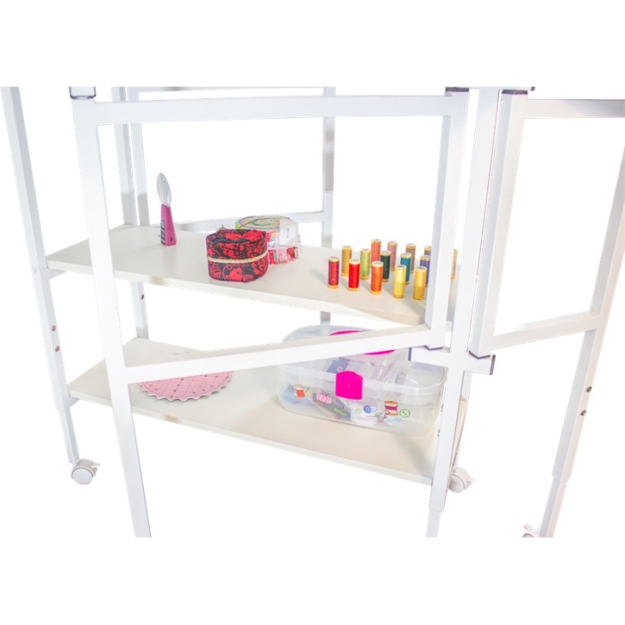 HORN FURNITURE - Emma Sewing and Cutting Table with ironing board - white - Image 3