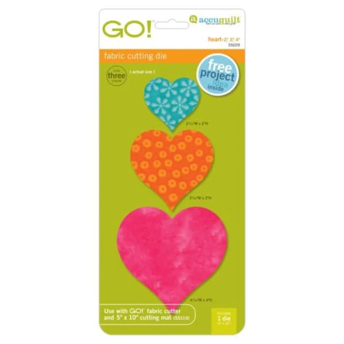 GO! Heart-2″, 3″, 4″