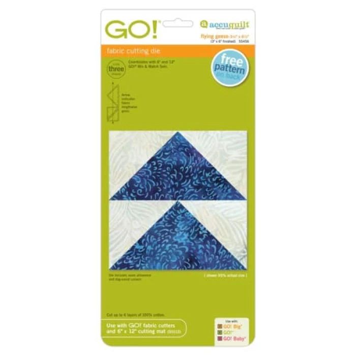 GO! Flying Geese-3 1/2″ x 6 1/2″ (3″ x 6″ Finished)