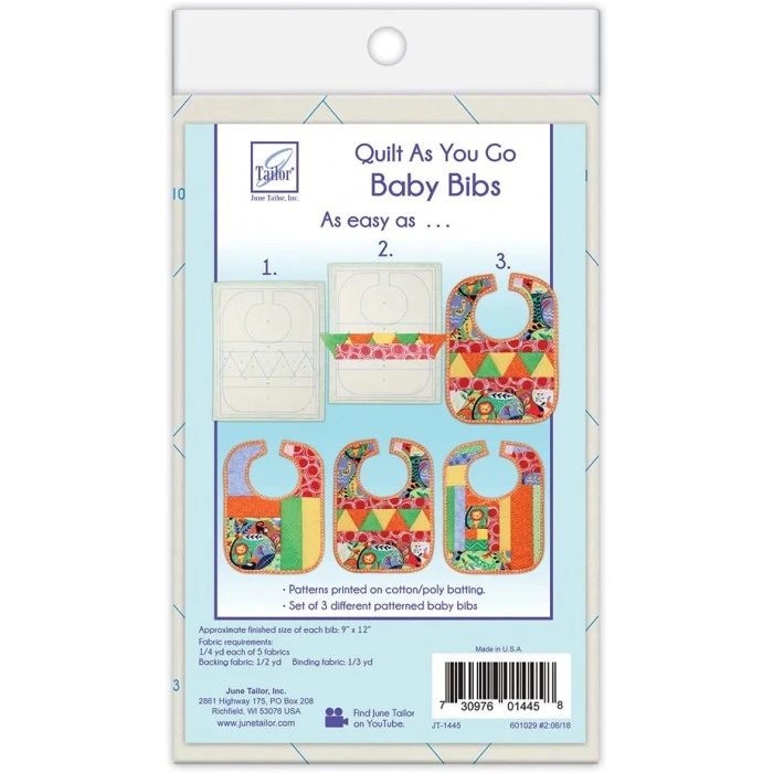 Quilt As You Go - Baby Bibs